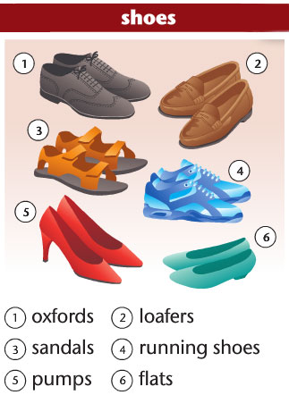 واژگان انواع لباس و کفش_3